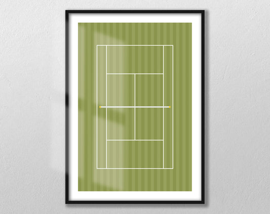 Wimbledon Tennis Grass Court Print