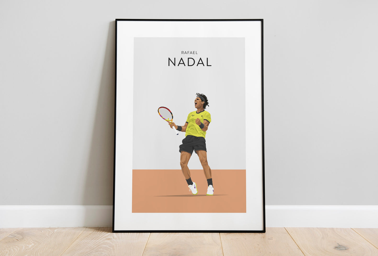 Rafael Nadal Tennis Print - Unframed