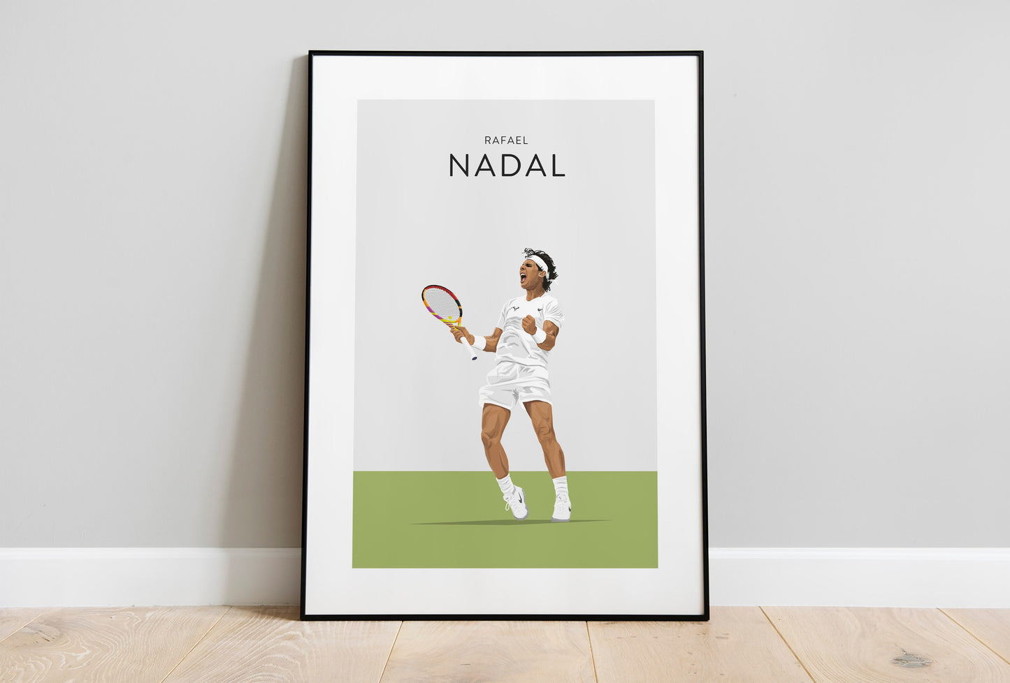 Rafael Nadal Tennis Print - Unframed