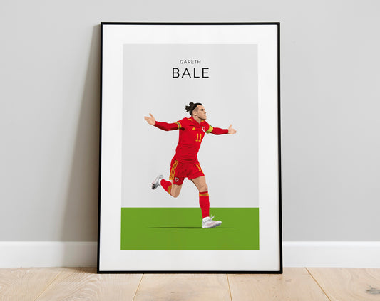 Gareth Bale Football Print - Unframed
