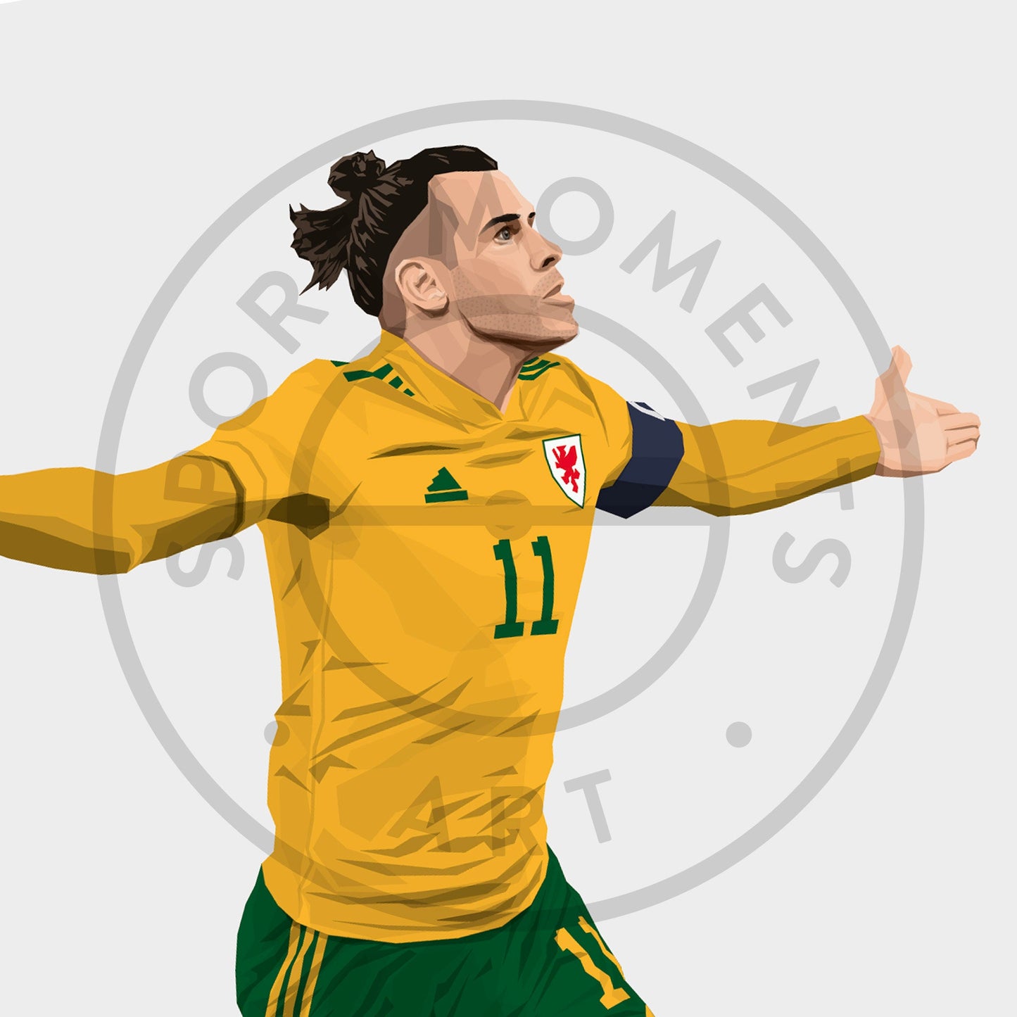 Gareth Bale Football Print - Unframed
