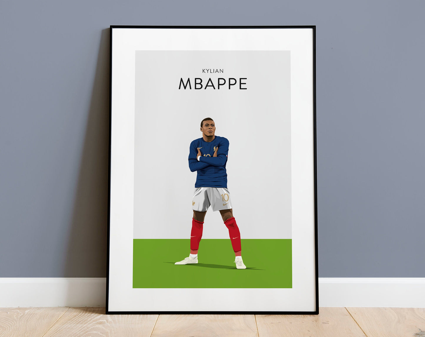 Kylian Mbappe Football Print - Unframed