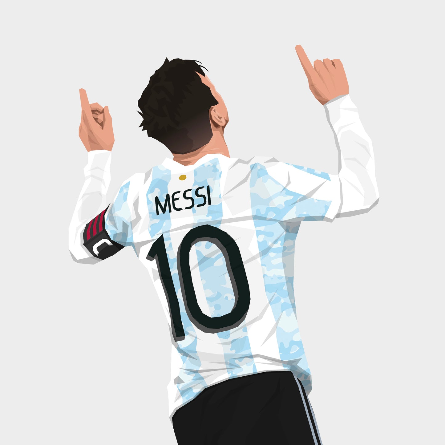 Lionel Messi Football Print - Unframed