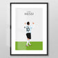 Lionel Messi Football Print - Unframed