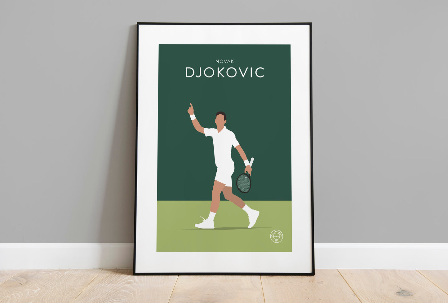 Novak Djokovic Tennis Print - Unframed