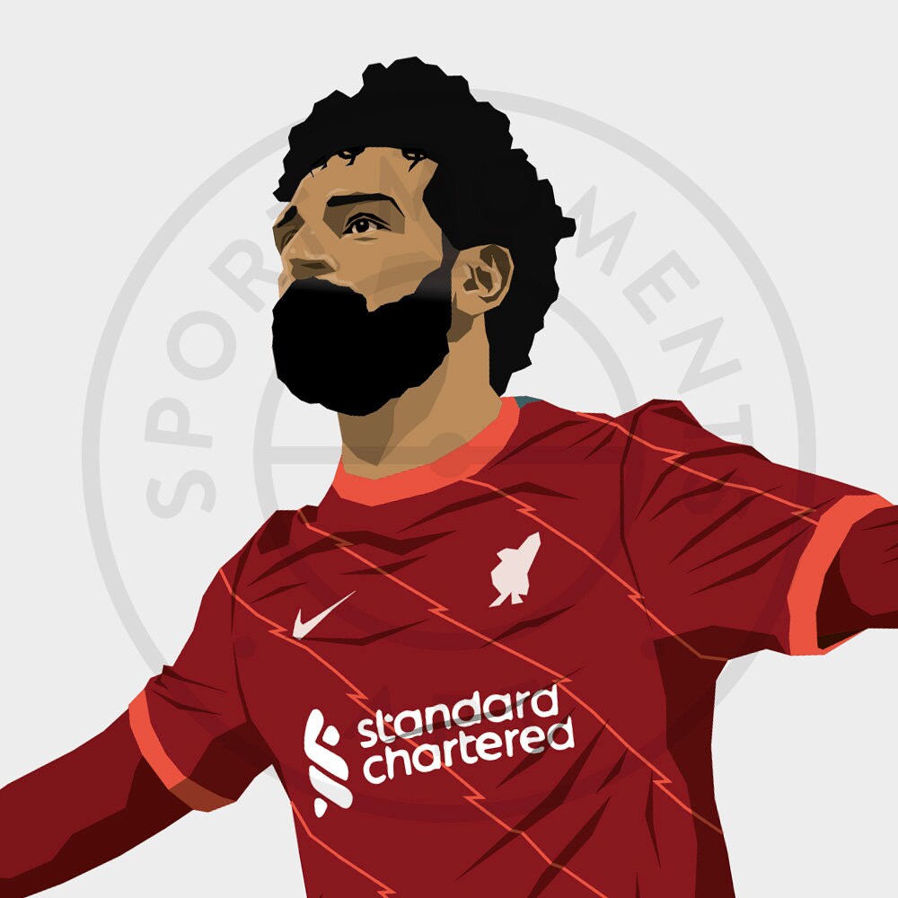 Mo Salah Football Print - Unframed