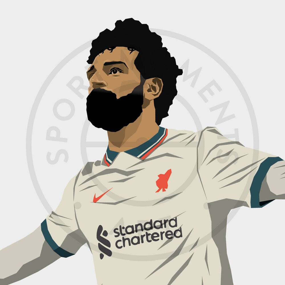 Mo Salah Football Print - Unframed