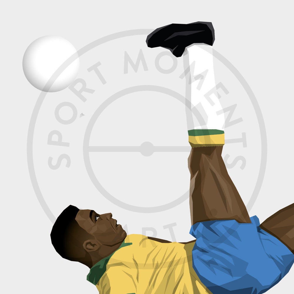 Pele Football Print - Unframed