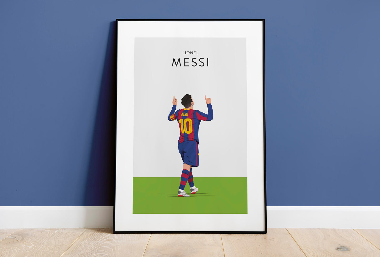 Lionel Messi Football Print - Unframed