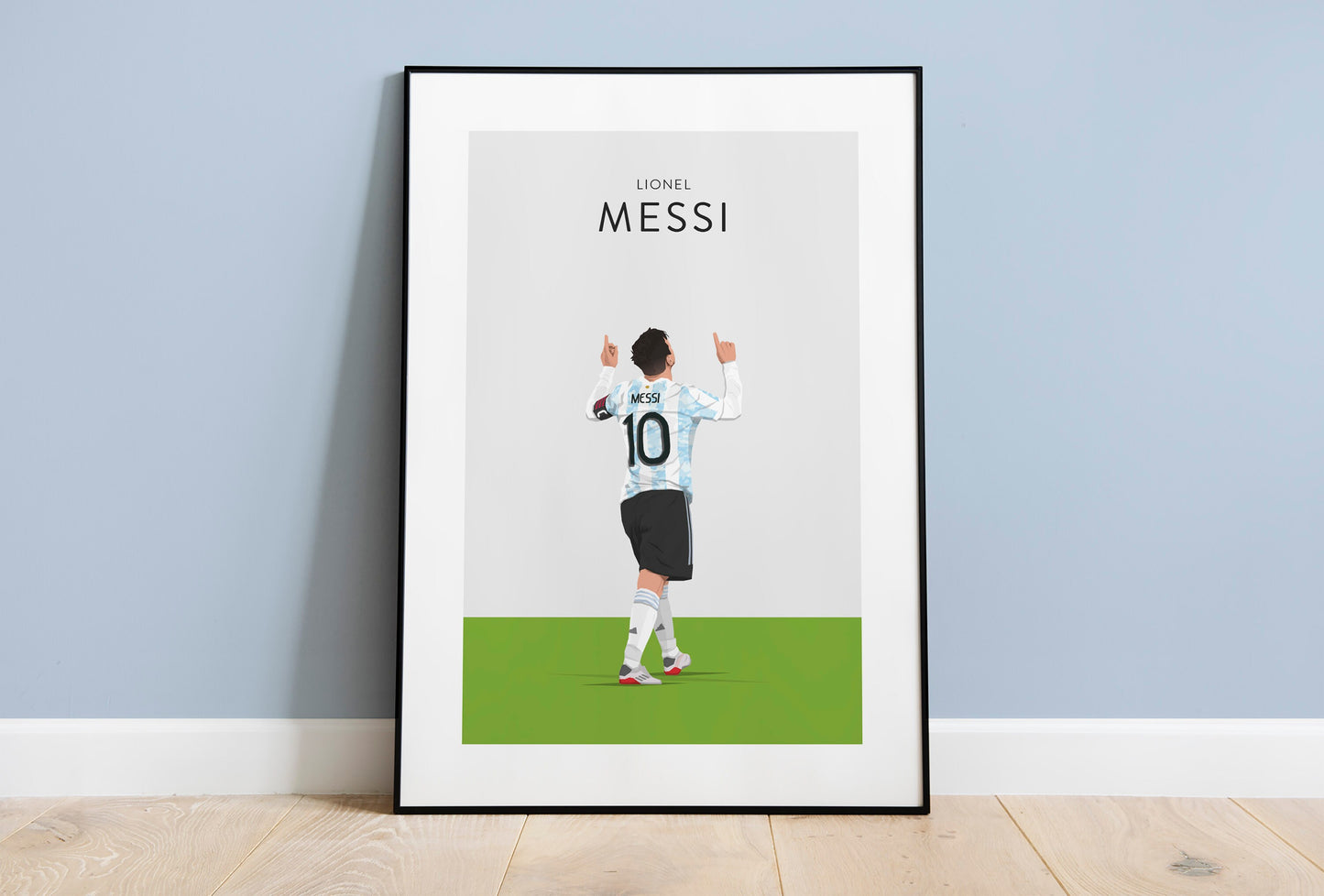 Lionel Messi Football Print - Unframed