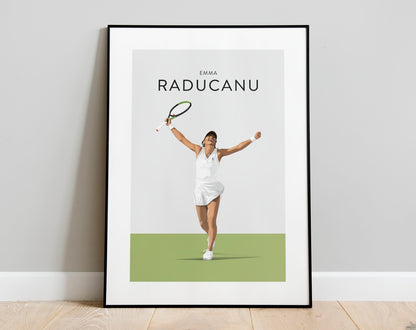 Emma Raducanu Tennis Print - Unframed